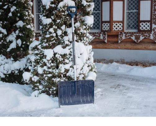 Snow scraper, dark blue color