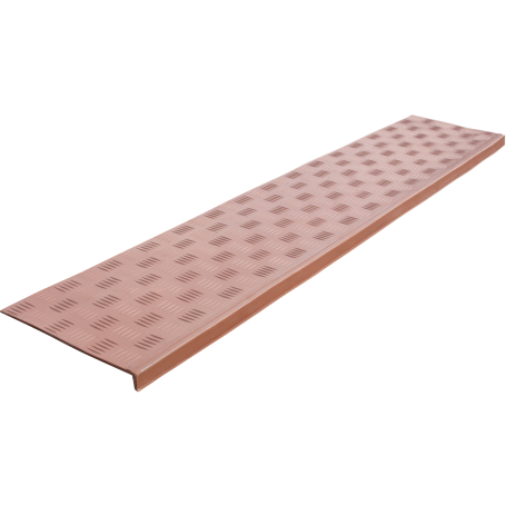Anti-slip pad on the step is Long-max angular (rubber tread) 1500x300x30, chocolate