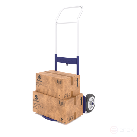 Cargo trolley with additional shelf and extendable handle KG 100 N cast wheels d 200mm. g/n 100 kg