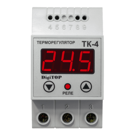 Temperature controller TK-4 on DIN rail