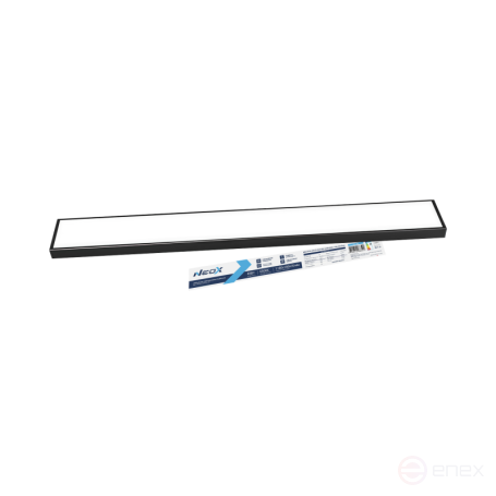 LED pendant lamp DBO-NOVA OPAL-4565 45W 230V 6500K IP40 1180x180x35mm cable 2m black NEOX