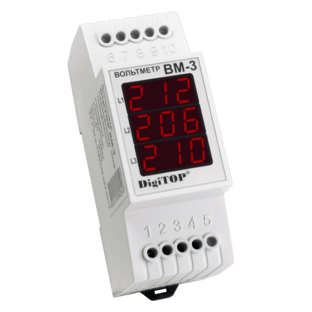 Voltmeter VM-3 (red)