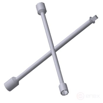 Ключ крестовый 17х19х21х22