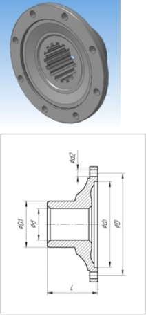 Фланец заднего моста 5432-2402063