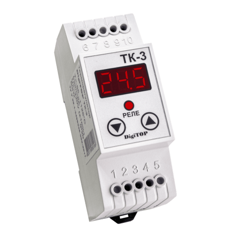 Temperature controller TK-3 on DIN rail