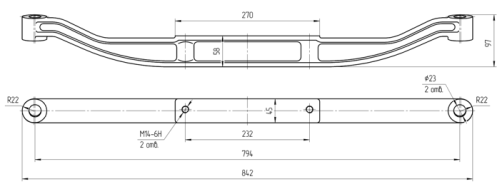 Балка опоры двигателя 509-1001018А