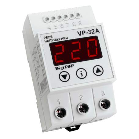 Voltage relay Vp-32 on DIN rail