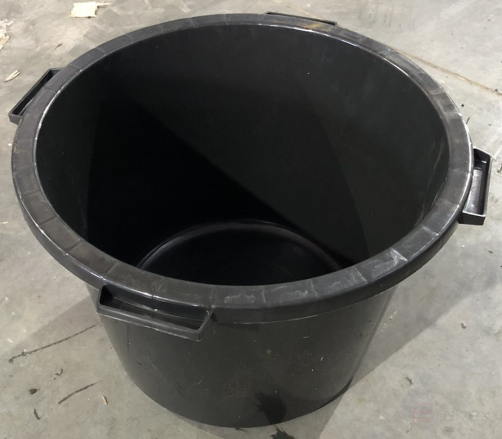 Round construction basin 40L, polypropylene, 350*475, weight 1,250