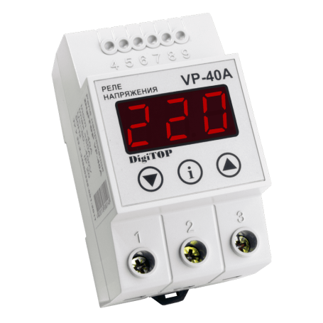 Voltage relay Vp-40 on DIN rail