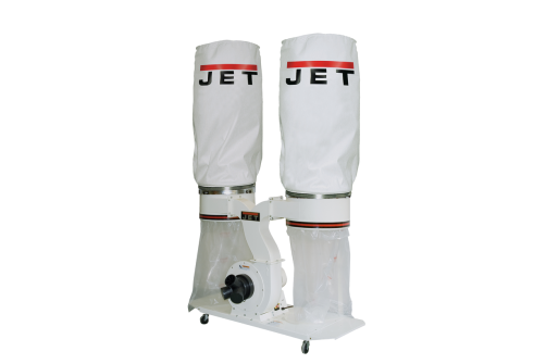 JET DC-1900A Exhaust system with replaceable filter. VORTEX CONE Technology