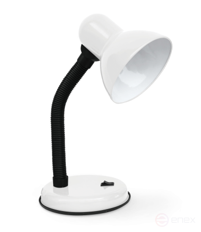 Светильник настольный под лампу на основании СНО 22Б-E27 230В БЕЛЫЙ (с подвесом) IN HOME