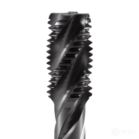 Tap Machine Screw groove M8x1.25 HSS-E Form C DIN371 ISO 2(6H) Black Ring ToolPro