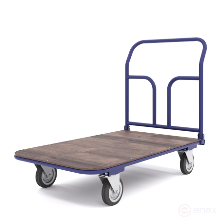 Тележка платформенная складная ручка, педаль. ТПСР 5 ФЛ (700х1200) колеса d160мм.