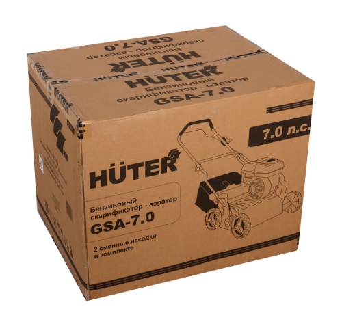 Gasoline scarifier-aerator Huter GSA-7.0