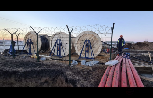 Folding cable roller PKV-1800M for descent from the MALIEN cable drum