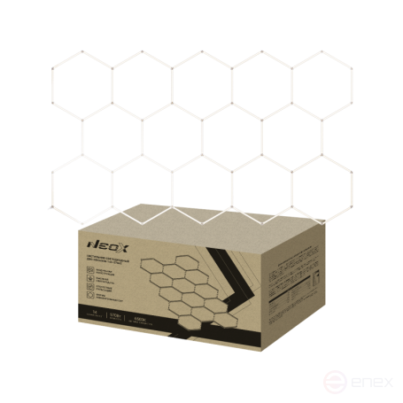 LED lamp DBO-HEXAGON 14C-57065 570W 230V 6500K 14 hundred 0.5m cord with plug 4027x2325mm NEOX