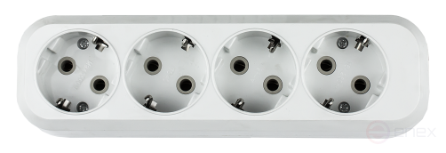 Колодка УЗ-4-GRAND четырехместная с заземлением 5140 IN HOME