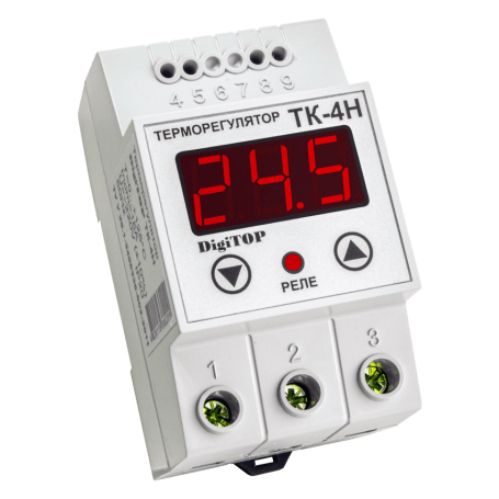 Temperature controller TK-4n on DIN rail
