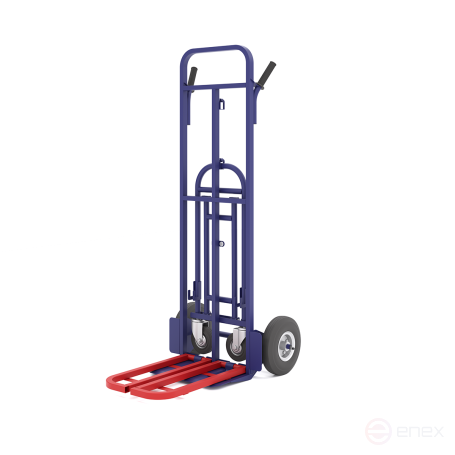 Universal cargo trolley TSU 200 wheels (d250 + d125 bolted) pneumatic rubber.