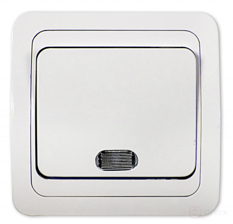 One-key switch with backlight CLASSICO white 2121 IN HOME