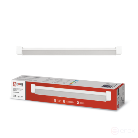Светильник трековый линейный светодиодный поворотный LTR-01R-TL 3040W 30Вт 4000К 475мм 120 градусов белый серии TOP-LINE IN HOME