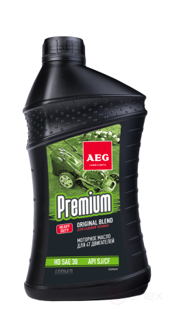 AEG Premium HD SAE 30 API SJ/CF Масло 4Т, 600 мл