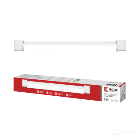 Светильник трековый линейный светодиодный поворотный LTP-OPAL 2540WH 25Вт 4000К 120гр 465мм белый IN HOME