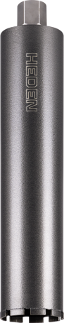 Heden diamond crown 112x450 mm, 1 1/4" UNC, 9 segments, art. 410.008