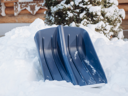 Shovel bucket, dark blue color