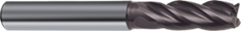 Monolithic carbide milling cutter for processing stainless steels, d-6.5 mm
