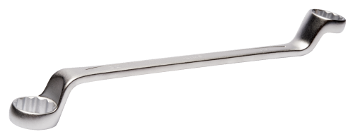 Двусторонний гаечный ключ с изгибом, 10 x 11 мм