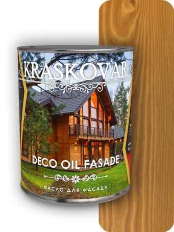 Масло для фасада Kraskovar Deco Oil Fasade Осенний клен 0,75 л.