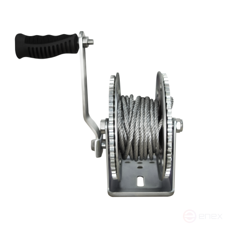 OCALIFT two-speed manual winch 500 kg, 10m drum ks50010