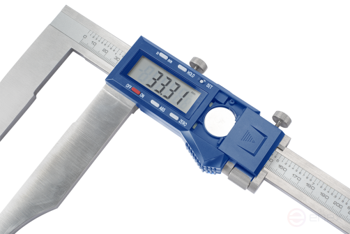 IP54 digital vernier caliper with reinforced construction 0-1000 mm/0-40"; 0.01 mm/0.0005"; sponge length 150 mm