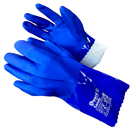 Chemically resistant gloves with sand coating Gward Sandy
