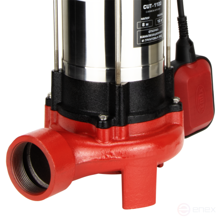 CUT-1100, Насос фекальный, со стандартным режущим ножом, 1100 Вт. JEMIX