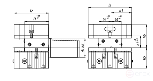 Резцедержатель универсальный перевернутый NORGAU industrial D2-30x35x60 мм