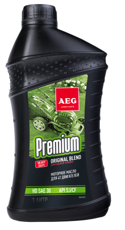AEG Premium HD SAE 30 API SJ/CF Масло 4Т, 1 л