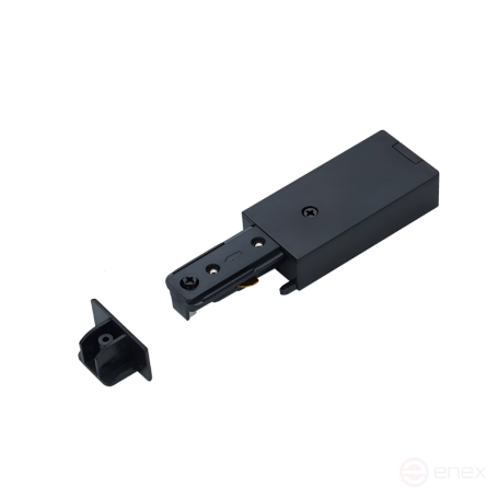 Ввод питания с заглушкой PSB-BL для шинопровода SB черный IN HOME