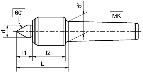 Precision rotating center, series 80, KM5