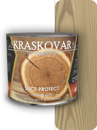 Масло для защиты торцов Kraskovar Slice Protect Ваниль 2,2 л.
