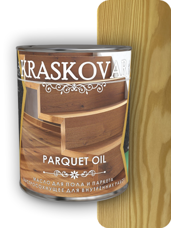 Quick-drying floor and parquet oil Kraskovar Parquet oil Colorless 0.75 l.