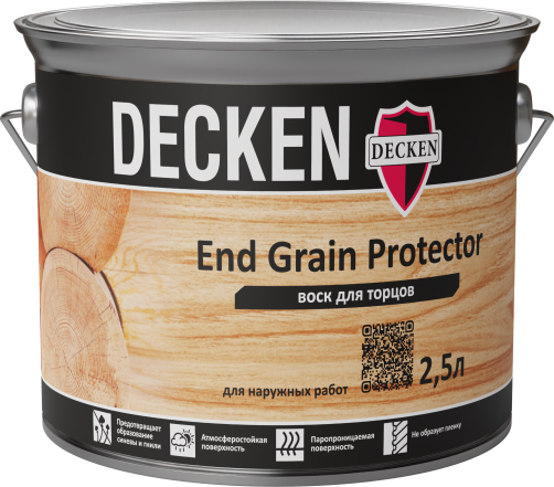 Wax for the ends of DECKEN End Grain Protector, 2.5 l