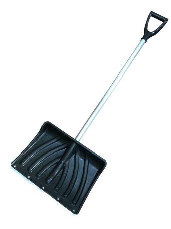 Snow shovel "Krepyshok" complete with aluminum handle and V-shaped handle, 440*315 d-32