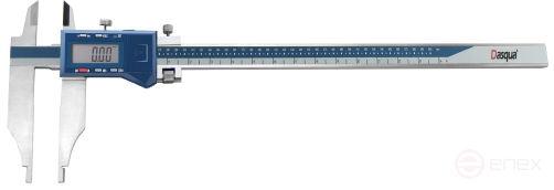 Штангенциркуль цифровой IP54 с усиленной конструкцией, скруглёнными и стандартными губками, микроподачей 0-500 мм/0-20"; 0,01 мм/0,0005"длина губок 150 мм