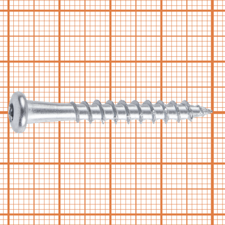 Screw for perforated fasteners FP 5x40 TX20 (50 pcs.), FP - pl.cont 280 ml