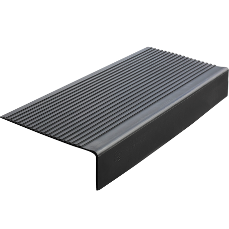 Anti-slip pad on the middle corner step (rubber tread) 750x330x100 mm, black