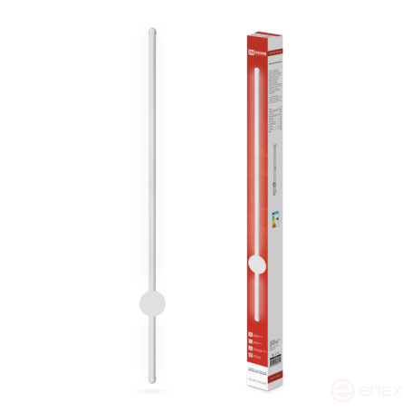 LED Lamp ESTETIKA ART-100B-40WH 20W 230V 4000K 1400Lm 1000x60x98 White IN HOME