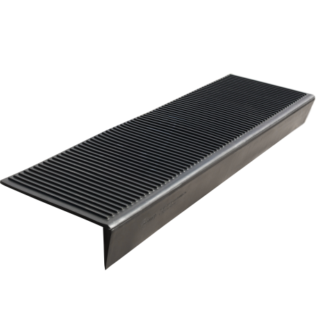 Anti-slip pad on the large corner step (Rubber tread) 1100*305*110 mm, black