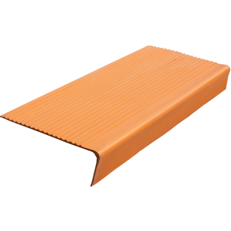 Anti-slip pad on the middle corner step (rubber tread) 750x330x100 mm, brick